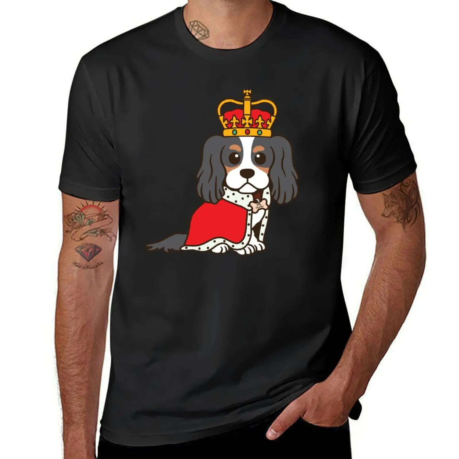 

King Charles T-shirt sweat boys animal print mens vintage t shirts