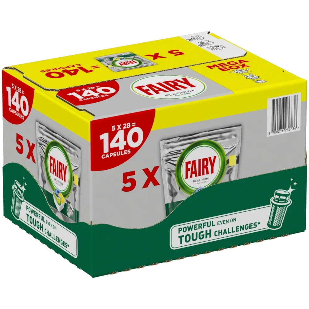 Kapsułki do zmywarki FAIRY Platinum Lemon 140szt z Polski za $26.14 / ~96zł