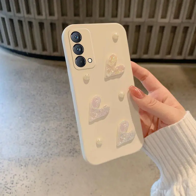 Laser Love Heart Design Soft Silicone TPU Phone Case