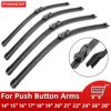 Car Wiper For Top Lock Push Buttom Arm Windshield Wipers Blades Universal Soft Rubber Frameless Bracketless 13" to 28" 24" 26" 1