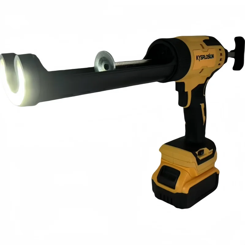 Electric Caulking Gun for Dewalt 20V Battery 4 Adjustable Speed with LED Light Adhesive Glue Seal Sealant Wireless Glass Glue Gun