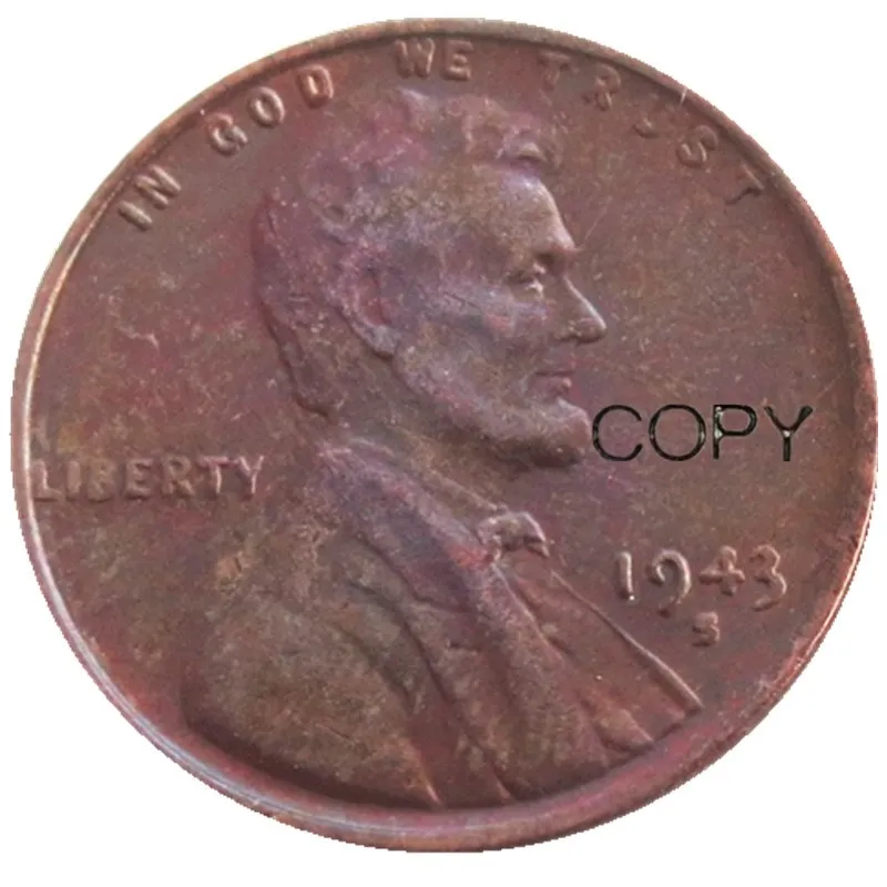 

US One Cent 1943P/D/S Copy Coins(weight:3.10-3.11g)