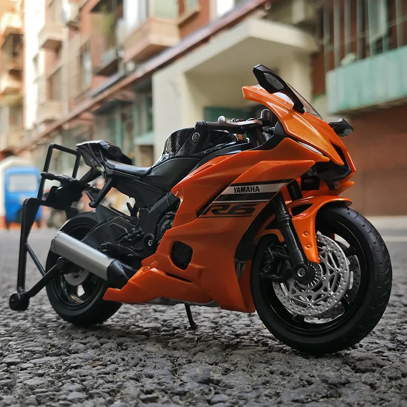 Welly 1:12 Yamaha YZF-R6 Alloy Racing Motorcycle Model Diecast Metal Street Sports Motorbike Model Collection Childrens Toy Gift 3