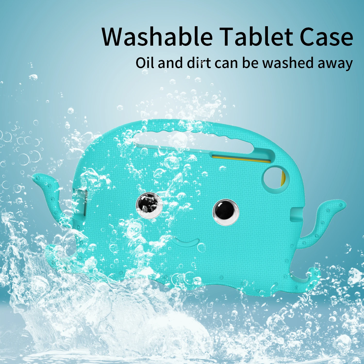Sturdy Octopus Kids Safe EVA Case for Samsung Galaxy Tab A7, A8, and A7 Lite Tablets