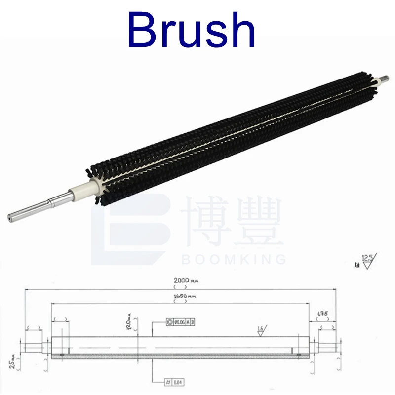 

4 PCS Brush rollers for 1.6M/1600 glass washing machine,Spare parts.Only shipping to Russian Federation. Freight collect.