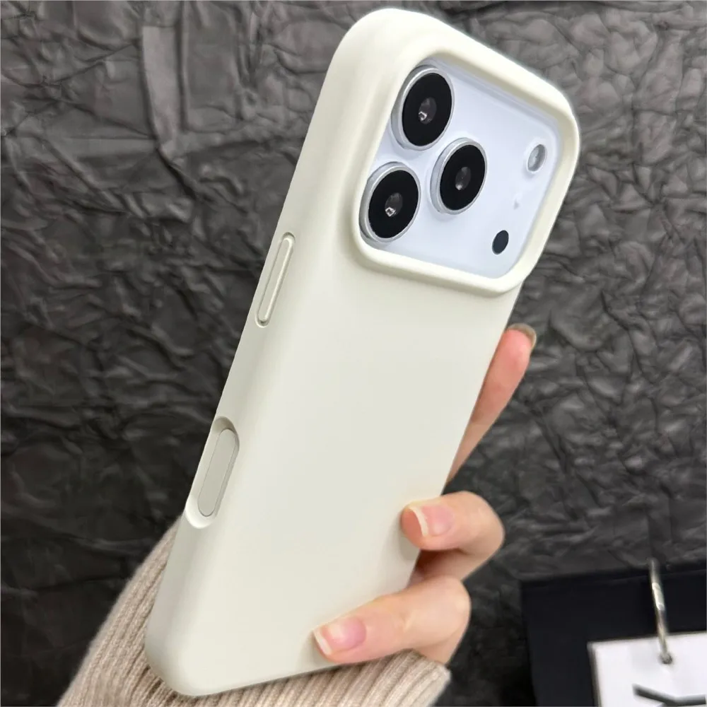 Luxury Liquid Silicone Shockproof Matte Soft Cover with Silicone Button Protection