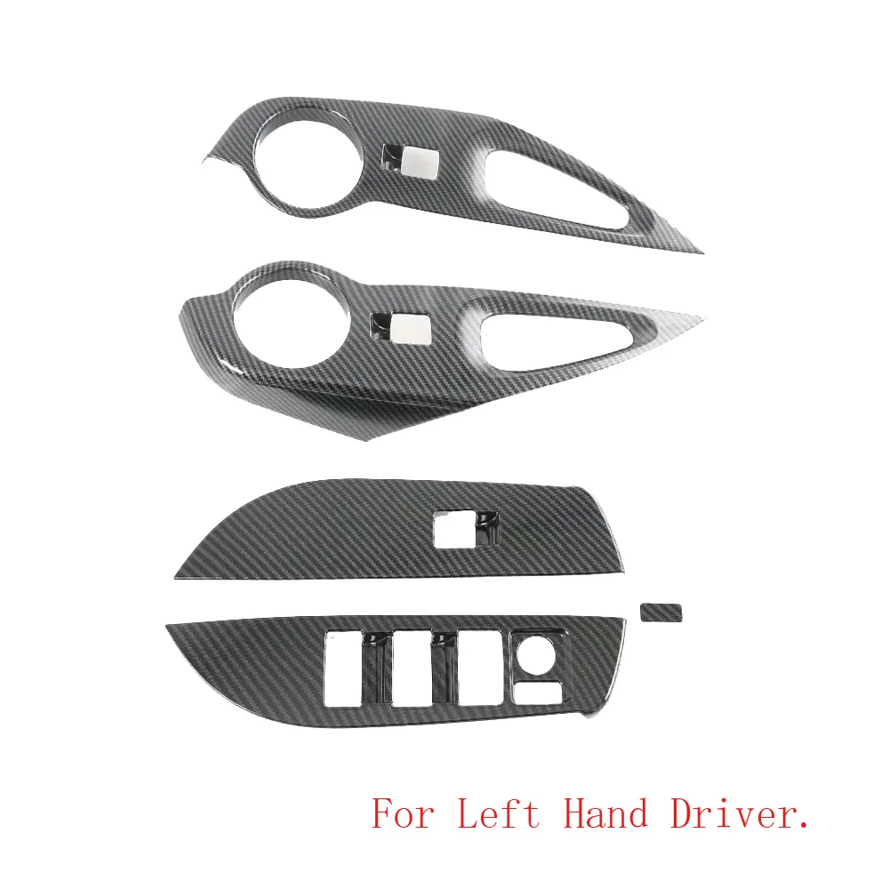 Per Toyota Corolla Cross 2019 2020 2021 Car Styling Decal Car Window Lift Button Switch Panel Cover Trim Sticker