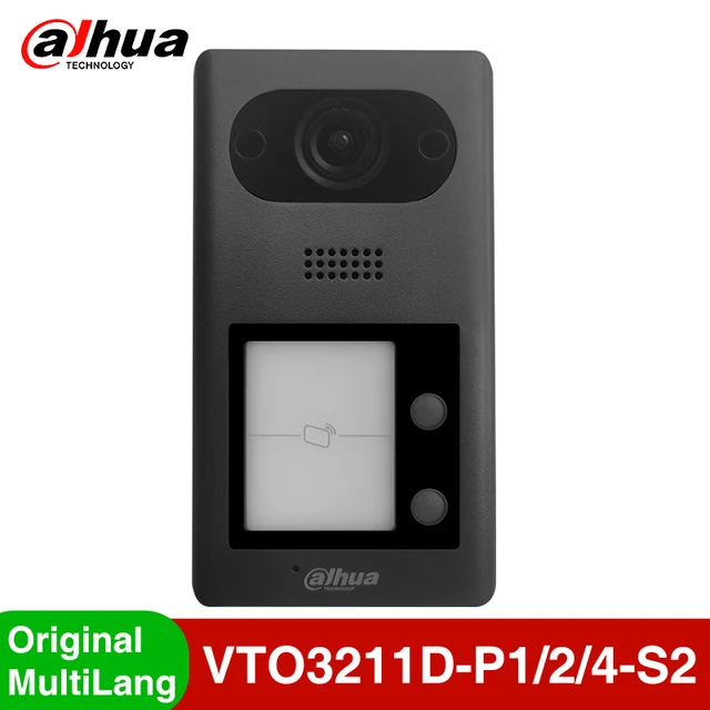 Dahua VTO3211D-P1-S2 VTO3211D-P2-S2 VTO3211D-P4-S2 IP 1/2/4-button Villa Door Station Video Doorbell Intercom Built-in Speaker 1
