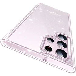 Sparkling Clear Glitter Phone Case Cover - S20 Plus