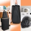 2 Recycling Bin Tote Bags, 100l, Dirty Clothes Basket Laundry Bag, Can Be Used With Bamboo Recycling Bin, Laundry Basket, Nylon 1