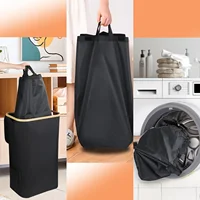 2 Recycling Bin Tote Bags, 100l, Dirty Clothes Basket Laundry Bag, Can Be Used With Bamboo Recycling Bin, Laundry Basket, Nylon 1
