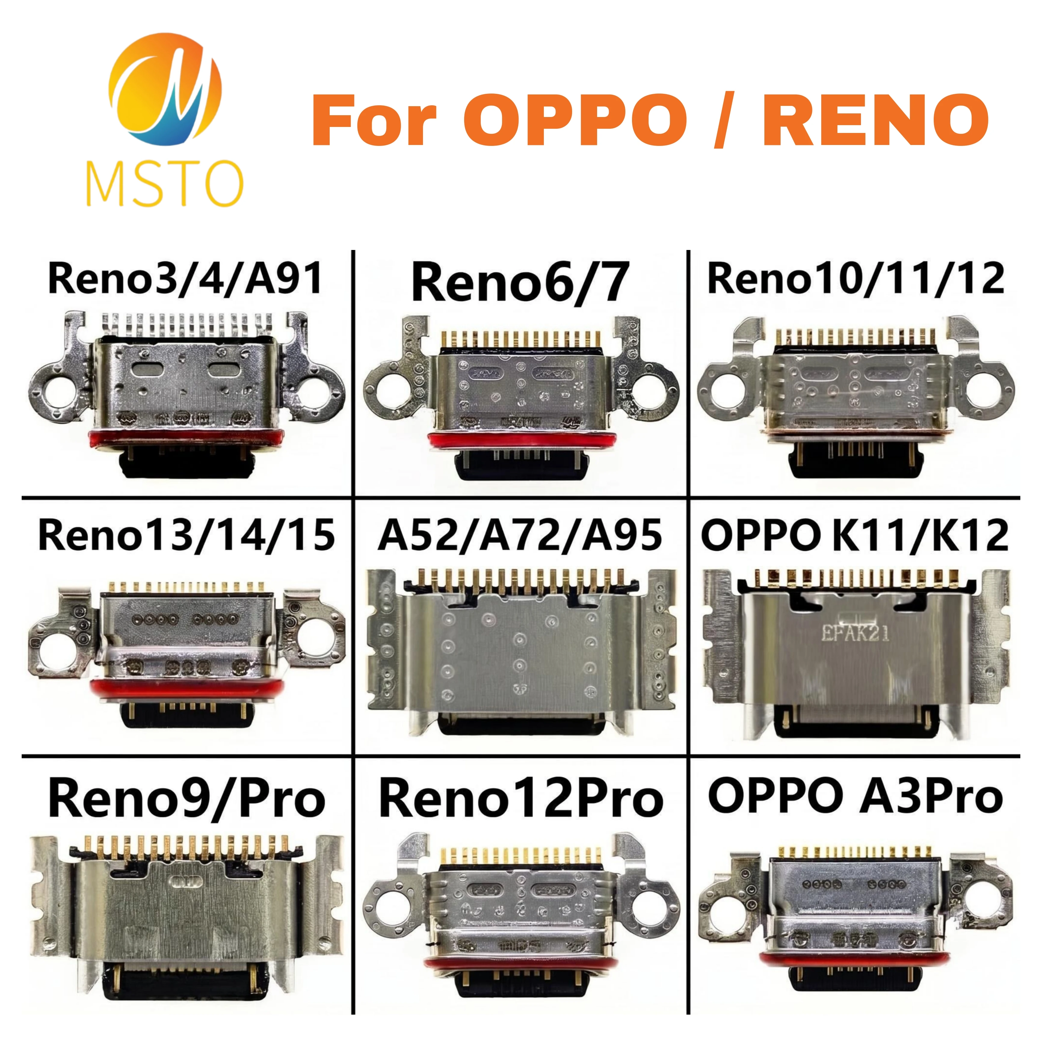 10-Pack USB Charging Port Connector Replacement