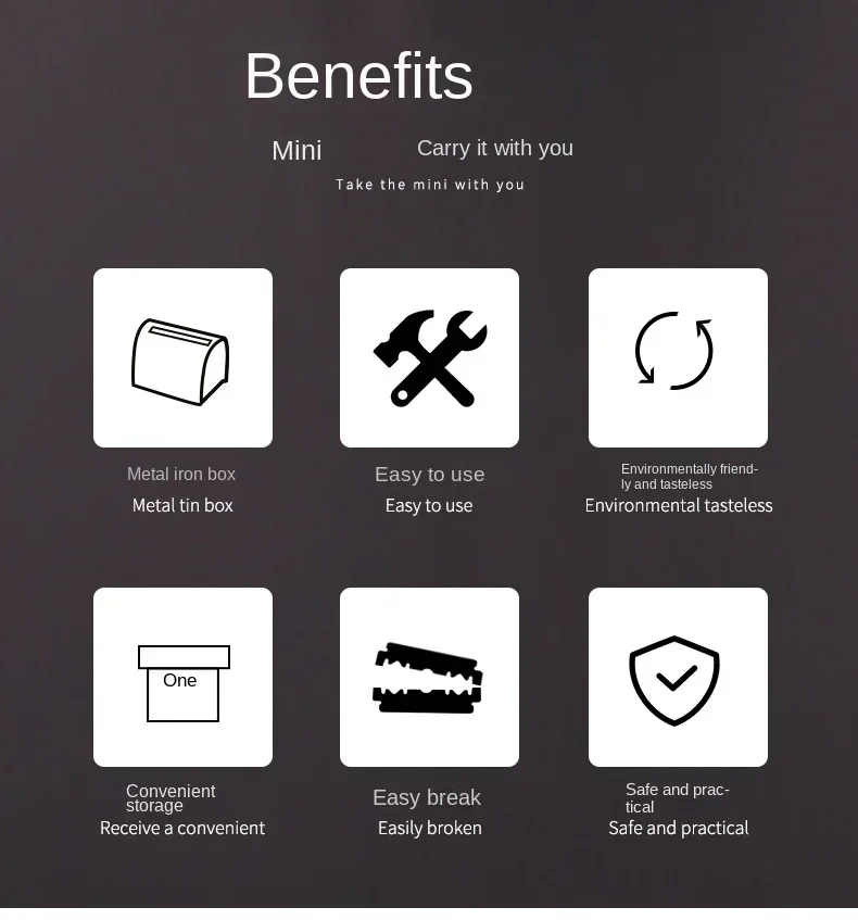 Description Picture 3 of itemBarber Sharps Storage Box Razor Blade Small Capacity Waste Collect Wast Hairdresser Waste Cutting Tool Recycling Safety Case