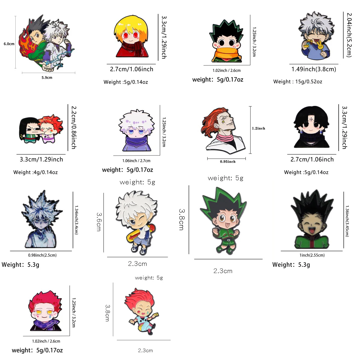Cartoon Killer Emaille-Pins, Anime-Figuren-Abzeichen für Rucksäcke, Broschen für Jacken, Kleidung, Taschen, Dekoration, Fans-Kollektion, Geschenke – Detail 1