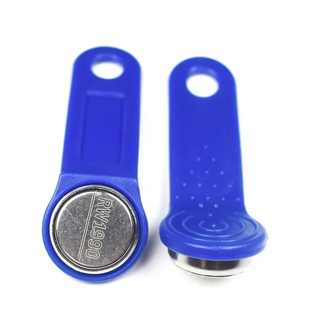 100pcs/lot RW1990 iButton Rewritable RFID Tag Touch Memory Key Compatible DS1990 Copy Card Sauna Key Clone Duplicate 3