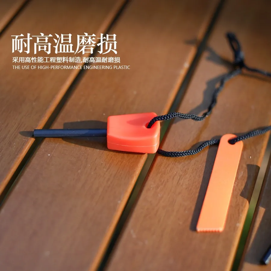 Ferro Rod Fire Starter-Waterproof Magnesium Fire Steel for Camping, Survival, Outdoor. Includes Scraper, Reliable Ignition