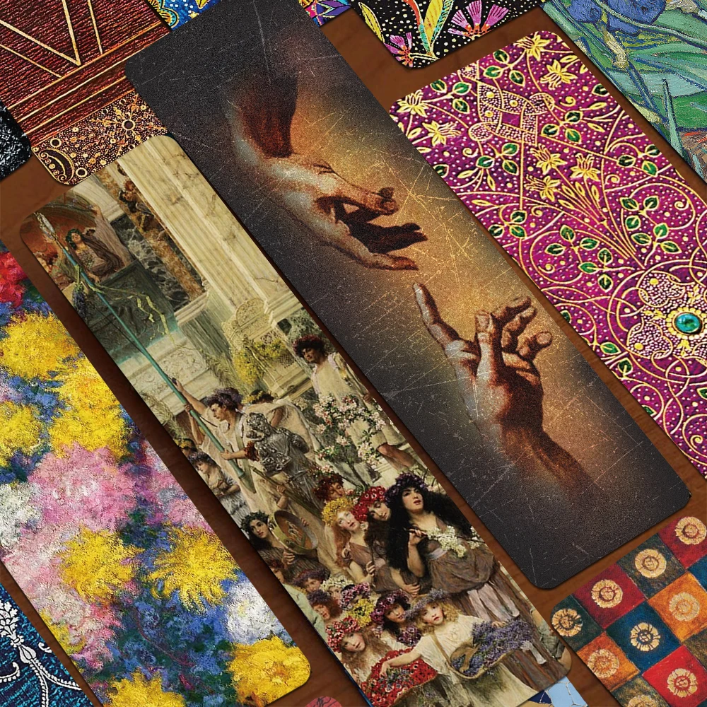 30pcs Vintage Art Bookmarks Reading Pages Books Labeled School Stationary Supplies DIY Aesthetic Bookmarks Kids Creative Gifts