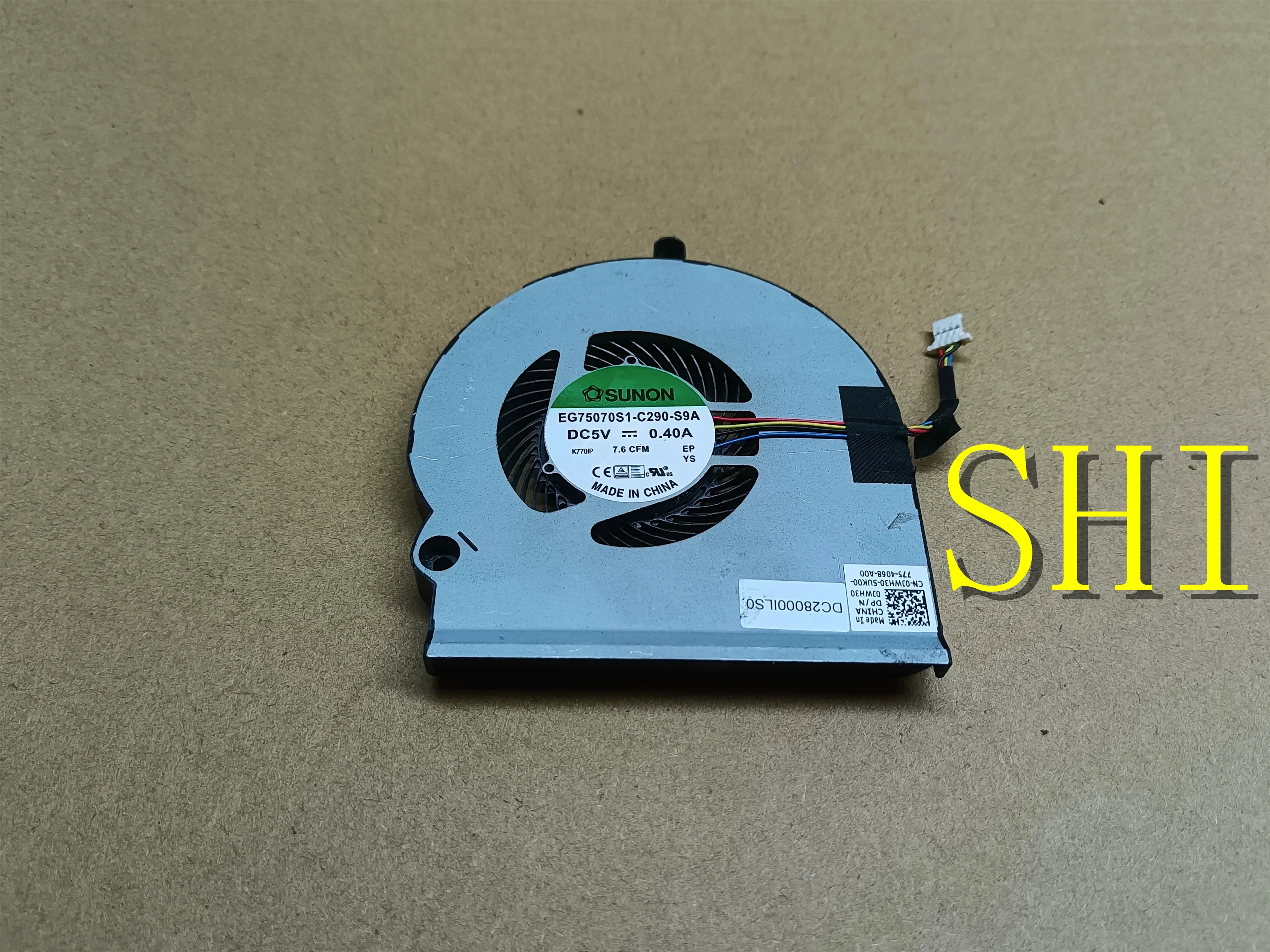

JWH30 для Dell б/у 15 R3 R4 CPU fan P69F fan 0JWH30 EG75070S1-C290-S9A Бесплатная доставка