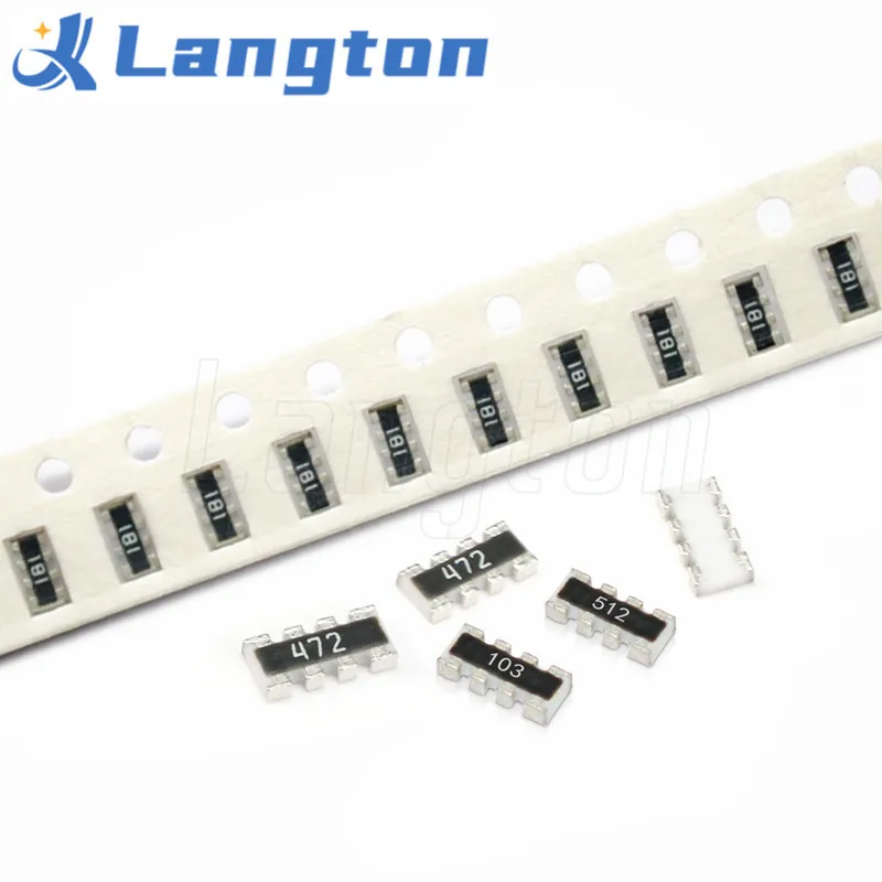 50pcs 0603*4 8P4R 2*4P Network Resistor SMD array 0 ~ 1M 1 10 22 47 100 220 330 470 1K 2.2K 4.7K 10K 22K 47K 100K 220K 470K ohm