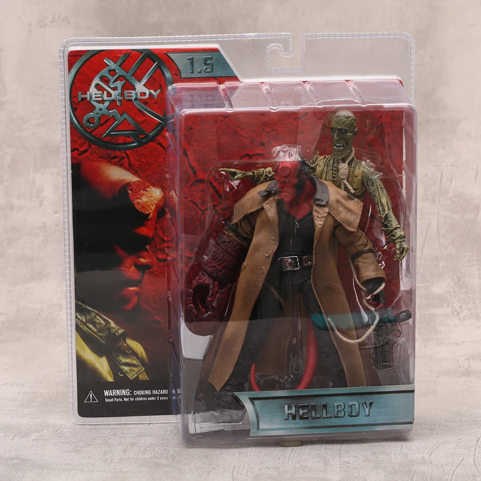 Hellboy Trench Coat Variant Mezco Toys Action Figure Model Gift Figurine Da Collezione