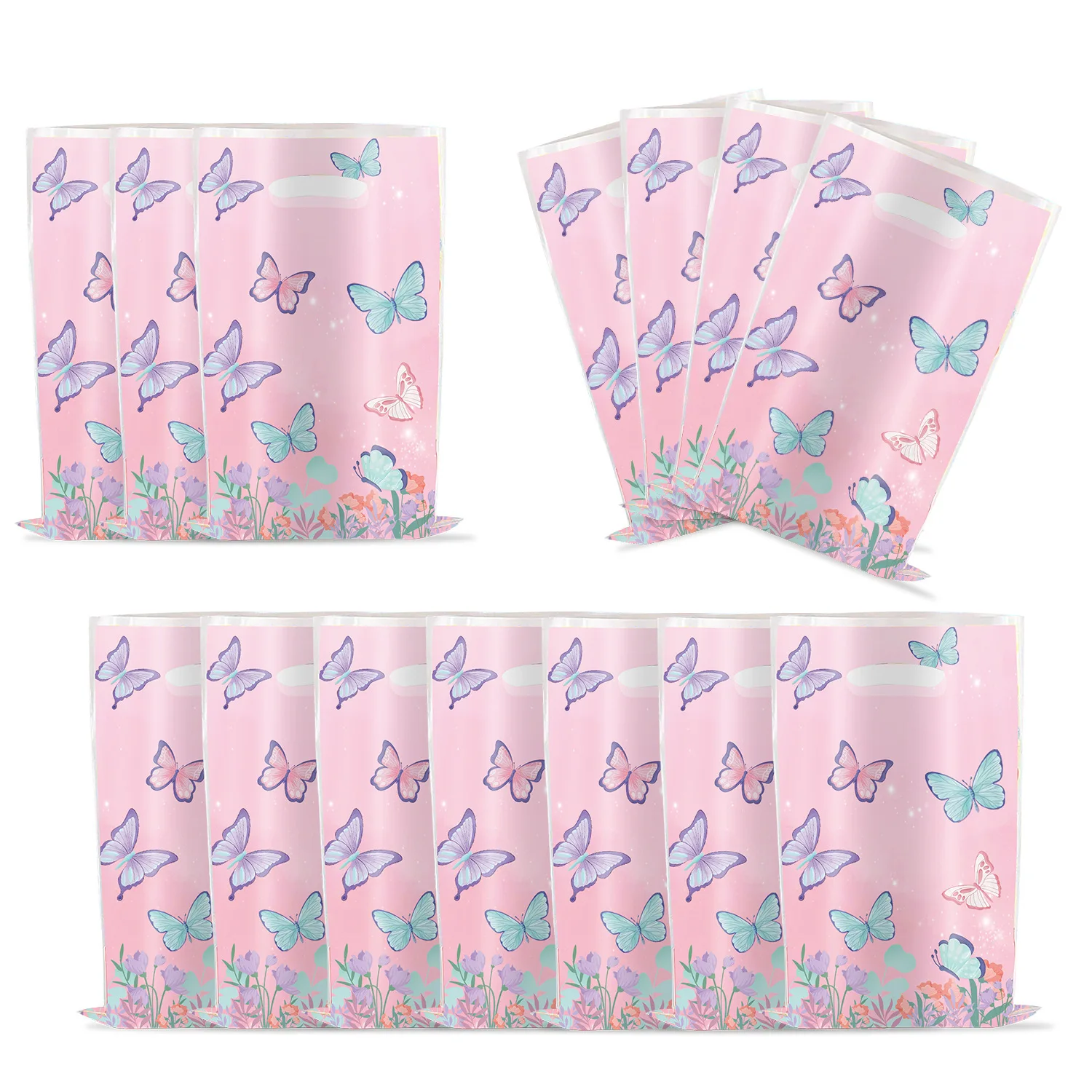 Kinder Party Süßigkeiten Taschen Schmetterling Geburtstag Party Dekor Schmetterling Geschenk Tasche Geschenk Verpackung Leckerli Tasche Mädchen Geburtstag Liefert – Detail 4