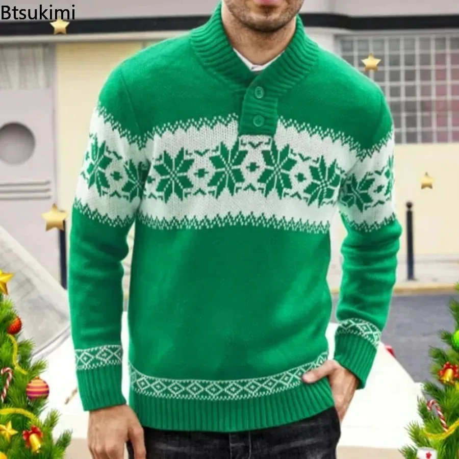 2023 Autumn Winter Men's Snowflake Christmas Sweater Knitted Sweater V-Neck Casual Knit Jumpers Pullovers Home Warm Outwear Male mini home backyard children bounce house inflatable bouncer animal lion residential inflatable jumpers