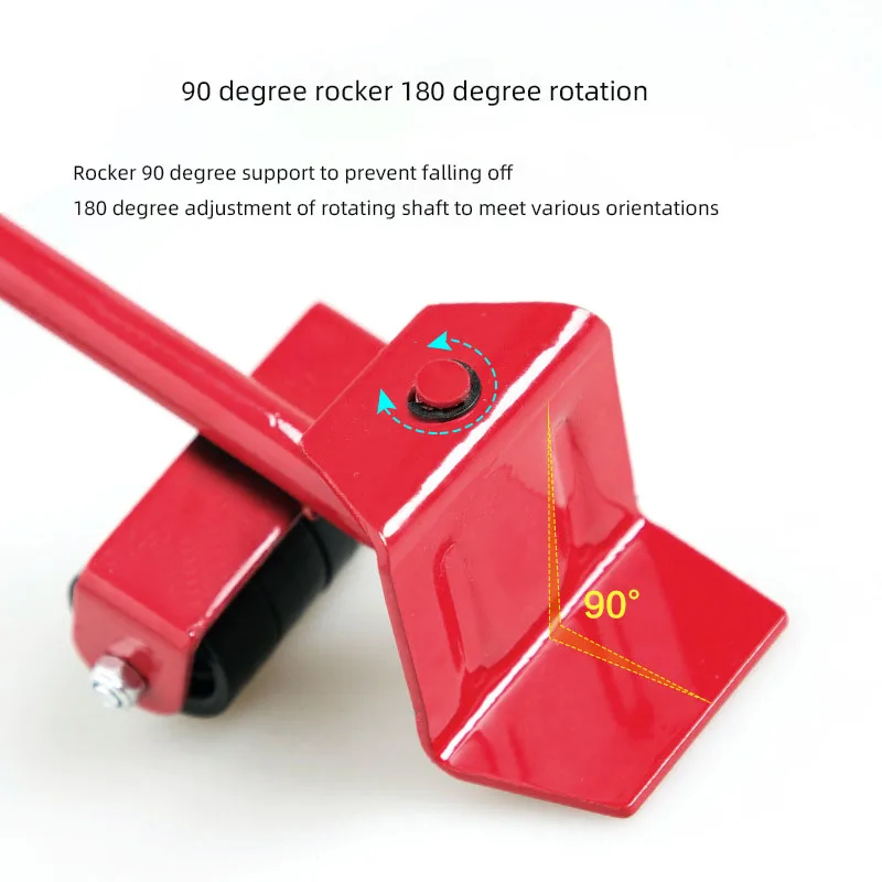 Heavy Furniture Lifter Movers Tool Set With Wheels 4 Move Roller 1 Wheel Bar Moving Luggage Wheel Furniture Helper furniture moving strap