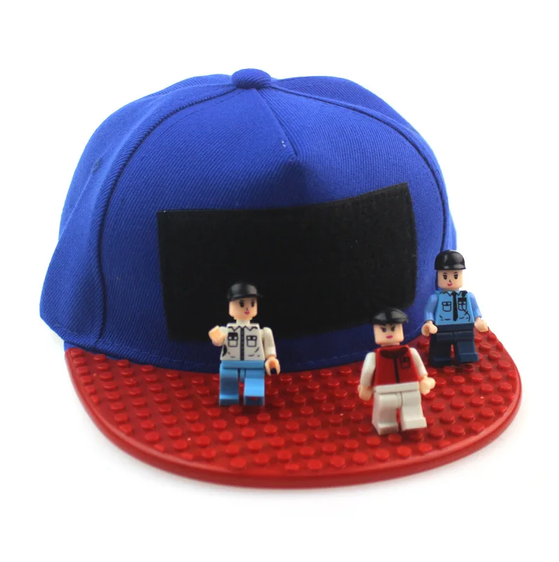 Cartoon Patchwork Baseball Caps DIY Blöcke Snapback Hüte Hip Hop Hut für Männer Frauen Abnehmbare Pixel Papa Hüte Kappe Kinder Erwachsene – Detail 13