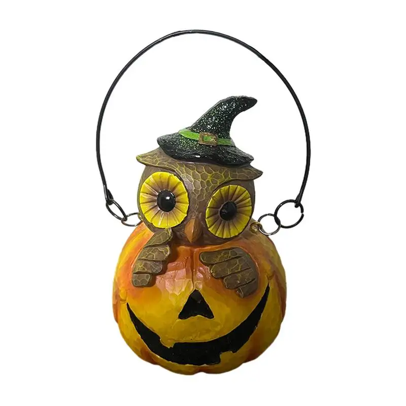 

Owl LED Lantern Pumpkin Lights For Outside Halloween Lamp With Carrying Handle Courtyard Decor Yard Pathway Table Garden Lights