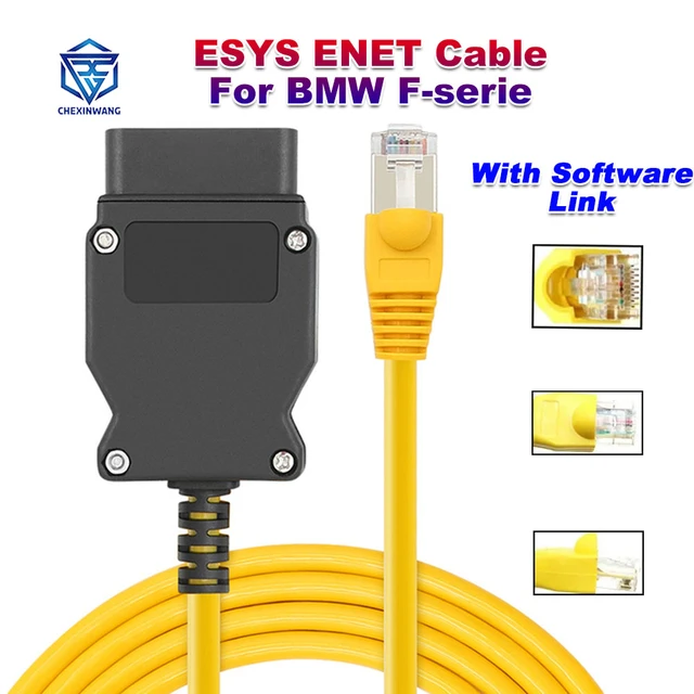 ESYS ENET Cable for BMW F-serie Refresh Hidden Data E-SYS ICOM 3.25.3 and  V50.3 Data E-SYS ENET OBD Car Diagnostic Net Cable - AliExpress