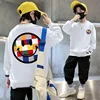 Boys Fashionable Sweatshirt Long Sleeve Casual Top For Autumn Winter 2023 New Arrival Trendy Brand Street Style Big Boy