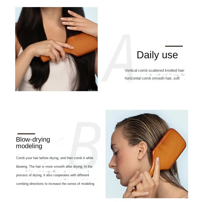 For Aveda’s Portable Air Cushion Massage Comb and Anti-Static Detangling Hairbrush Set for Salon-Quality Hair Styling Gift parts 4