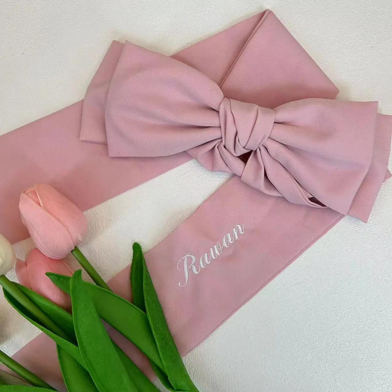 Personality Embroidery Name Bows Hair Clips Handmade Barrettes Letter Making Jewelry For Women Ins Jewelry Gifts