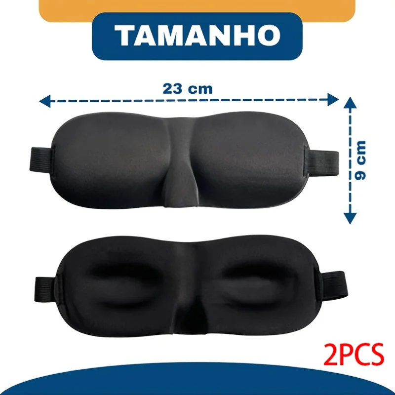 3D Blackout Eye Mask - Skin Friendly, Breathable Sleep Aid for Yoga, Travel, and Napping