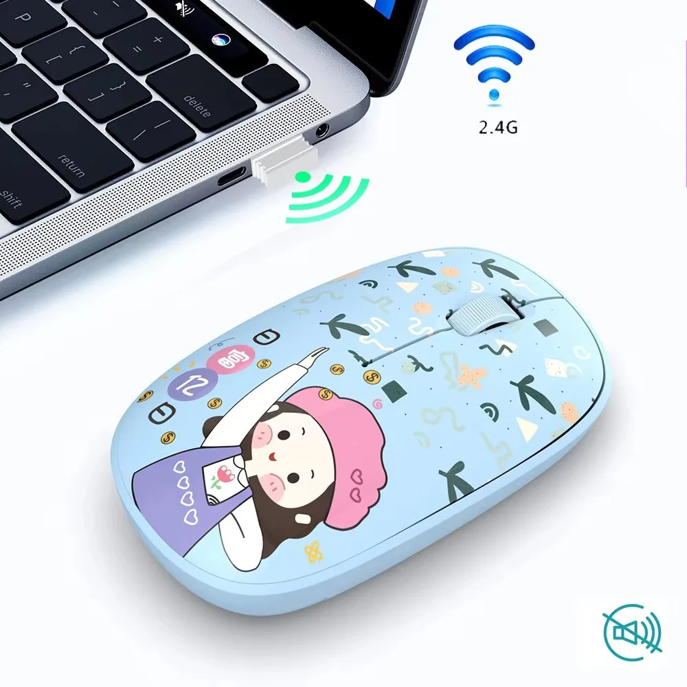 High-Quality Wireless Silent Bluetooth Cartoon Mouse