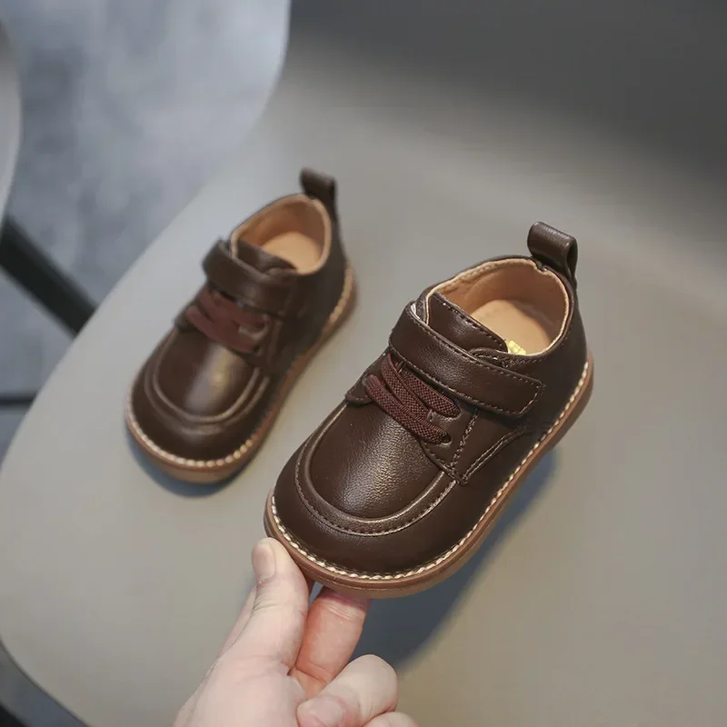 Baby Boys Leather Shoes Spring Autumn Kids Casual Shoes Comfortable British Style Children Birthday Party Shoes Size 15-30 2