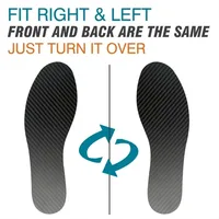 1 Pair 1.2mm Carbon Fiber Insole and Shock-absorbing Insole, Foot Fractures, Hallux Rigidus and Limitus, Rigid Shoe Insert 2