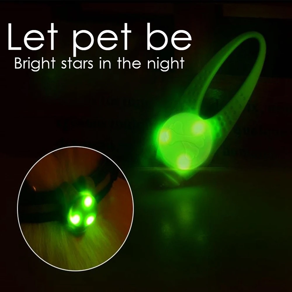 Let your dog be a visible star at night with an LED pendant.