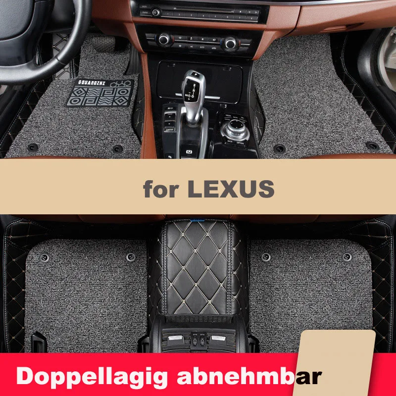 

All Season Customized Full Coverage for LEXUS RX RC RC F LC UX250H UX SC coupe HS250H LFA Double Iayer Car Floor Mats