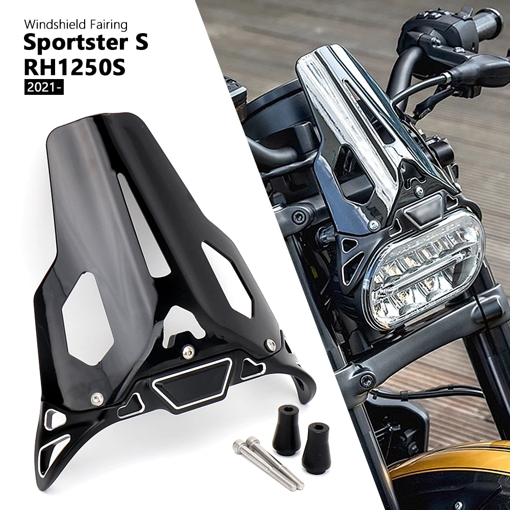Nuovi Accessori Moto Neri Parabrezza Parabrezza Schermo Per Sportster S Rh1250S Sportster S 2021 2022 2023