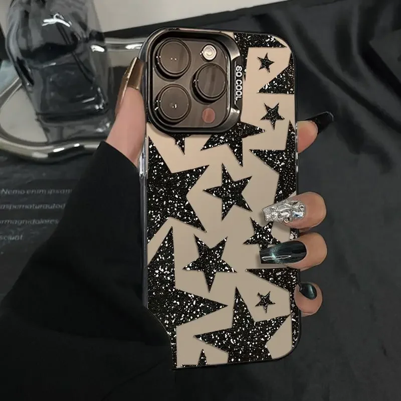 Leopard Print Star Phone Case - Stylish and Durable Design