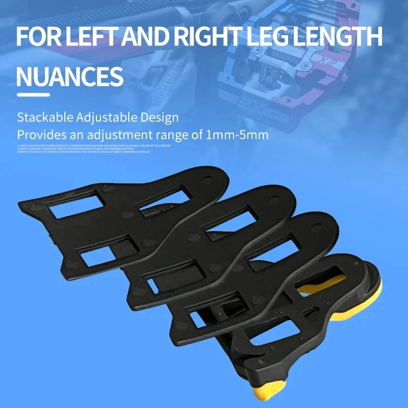 Bike Pedal Cleat Spacers Bicycle Cleat Adjustment Pads fit