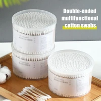 500PCS Disposable Cotton Swab Box With Double End Round Head For Makeup And Makeup Removal Daily Cleaning Pet Care Multi-purpose 2