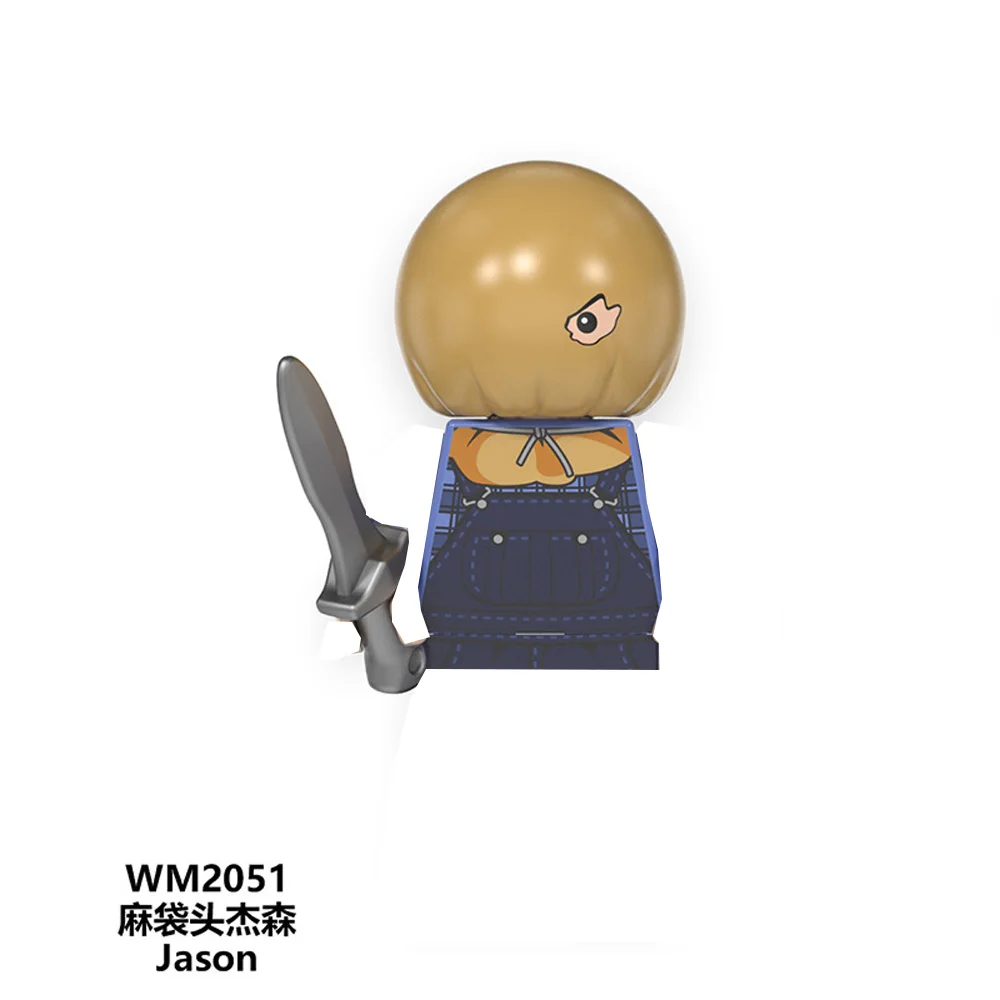 Halloween Series Building Blocks Doll Genuine Chainsaw Killer Action Figure Doll Desktop Decorative Ornaments Kids Holiday Gifts
