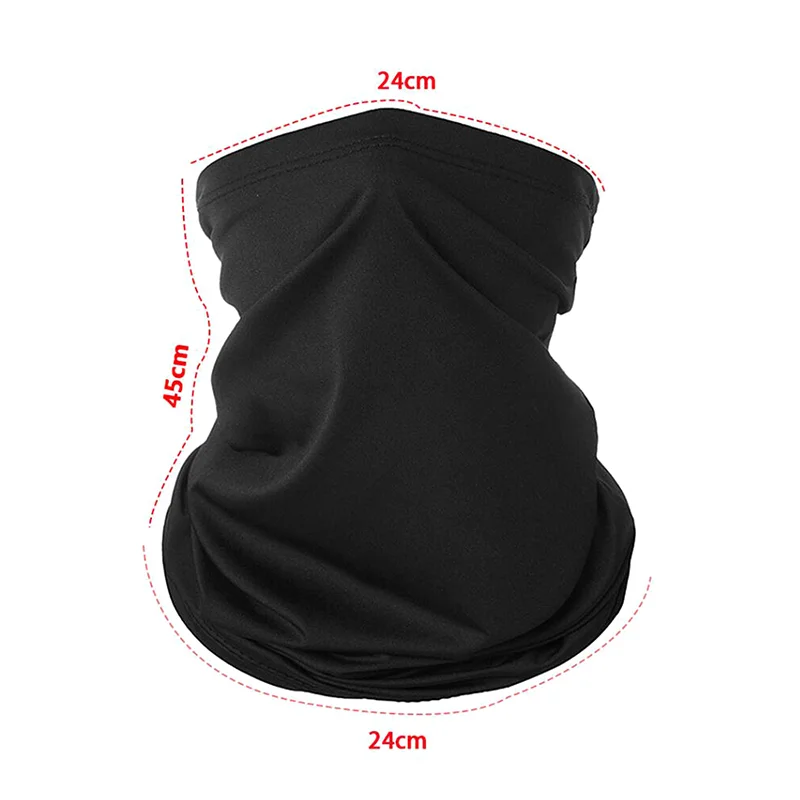 1 Piece Dustproof Solid Color HeadScarf Hiking Cycling Fishing Face Shield Bandana Breathabale Neck Gaiter For Men Women