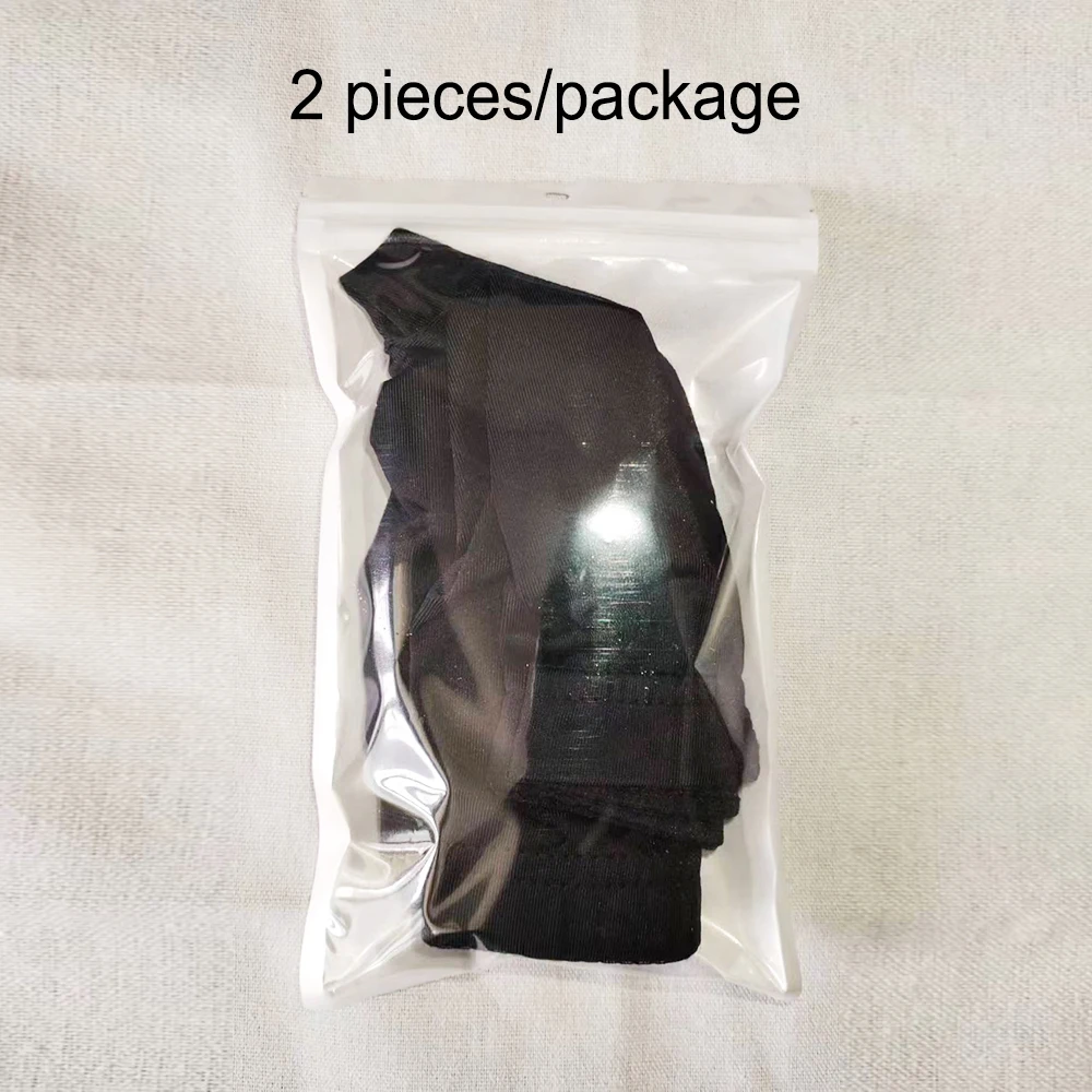 2 pieces package black dome wig cap with elastic band wig making stretchy dome wig caps 3