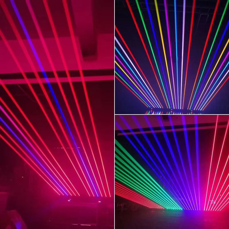 8 Eyes Red Laser +LED RGB Lamps Moving Head Laser Beam Light Dj Laser Light Proj