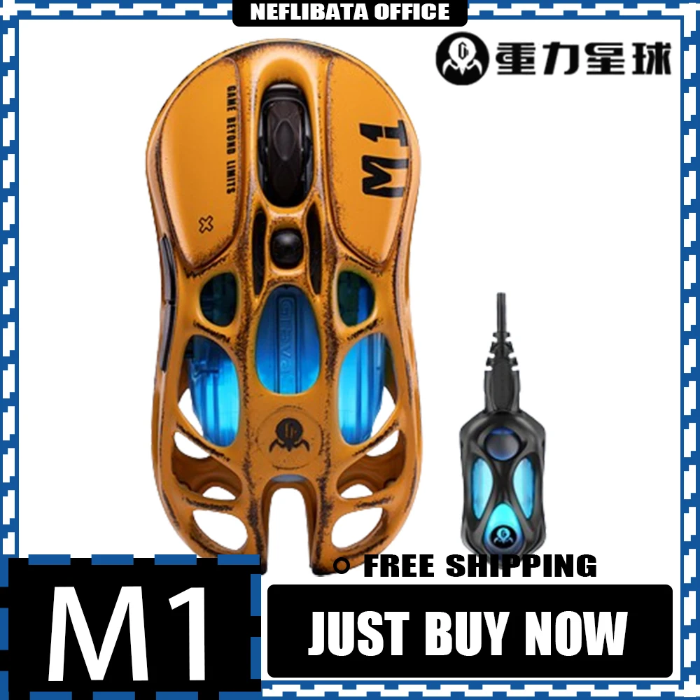 

Gravastar M1 M2 мышь из магниевого сплава Paw3395 трехрежимная Bluetooth беспроводная мышь геймерская мышь аксессуар для компьютера игровые подарки