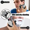 hiena 4D Head Shavers for Bald Men, Upgraded 9 Floating Heads 6-in-1 Rechargeable Waterproof Wet Dry Bald Head Shavers for Men 5