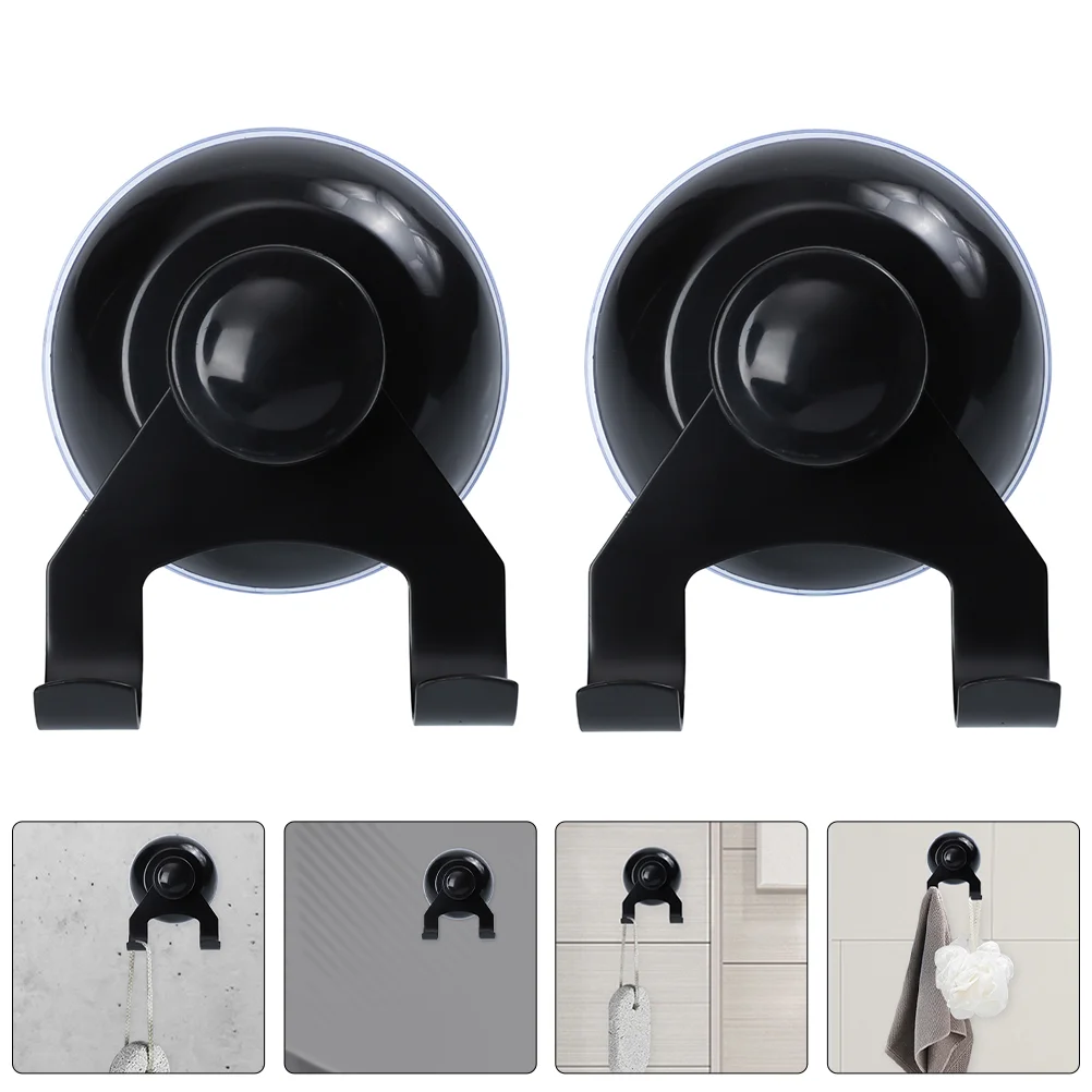 Bathroom Hook Hanging Suction Cup Hook Heavy Duty Hanger 2pcs For Glass Window
